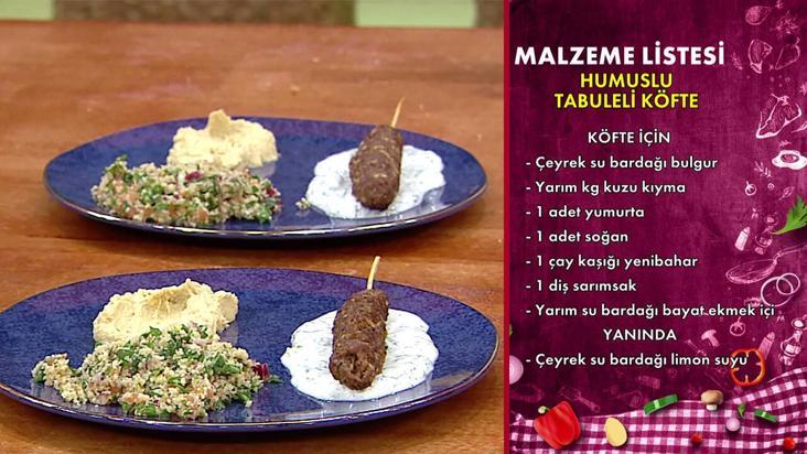 Humuslu tabuleli köfte tarifi